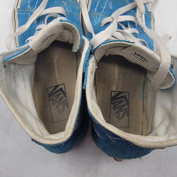 Vans Sk8 Hi Womens 7.5 Blue High Top Sneaker Shoes Casual Skateboarding Comfort - Picture 6 of 13